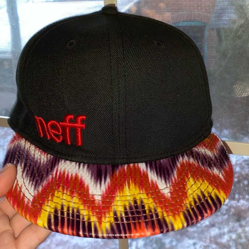 neff | multi colored / tie dye skate snap back hat